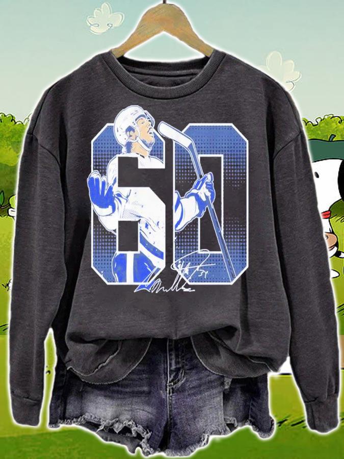 Auston Matthews 60 Goals Signatures Shirt t-shirt sweatshirt