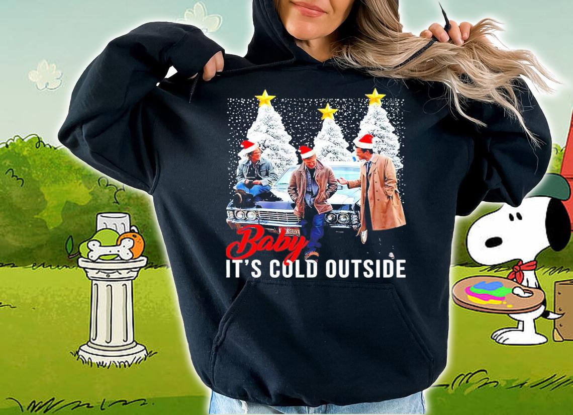 Baby it's cold outside Christmas shirt t-shirt hoodie