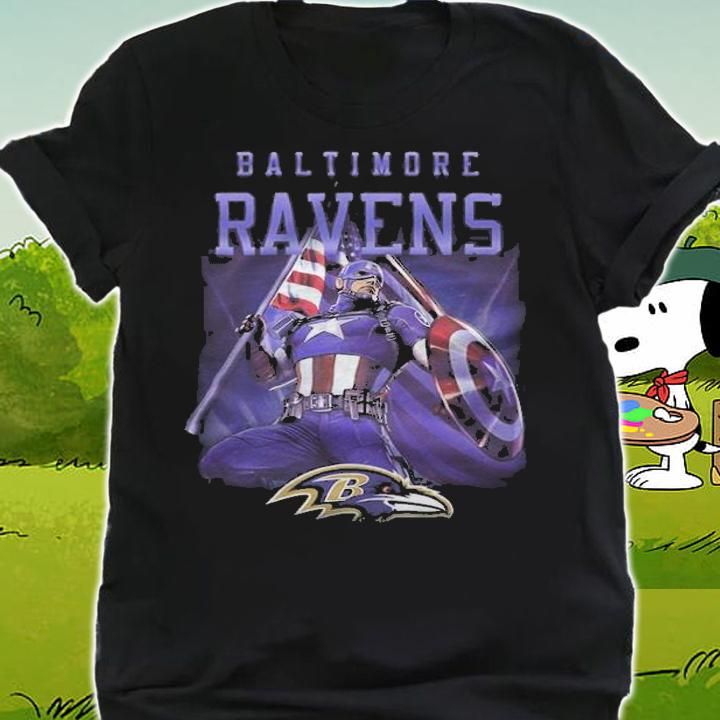 Baltimore Ravens Chris Evans Captain America T-shirt t-shirt shirt