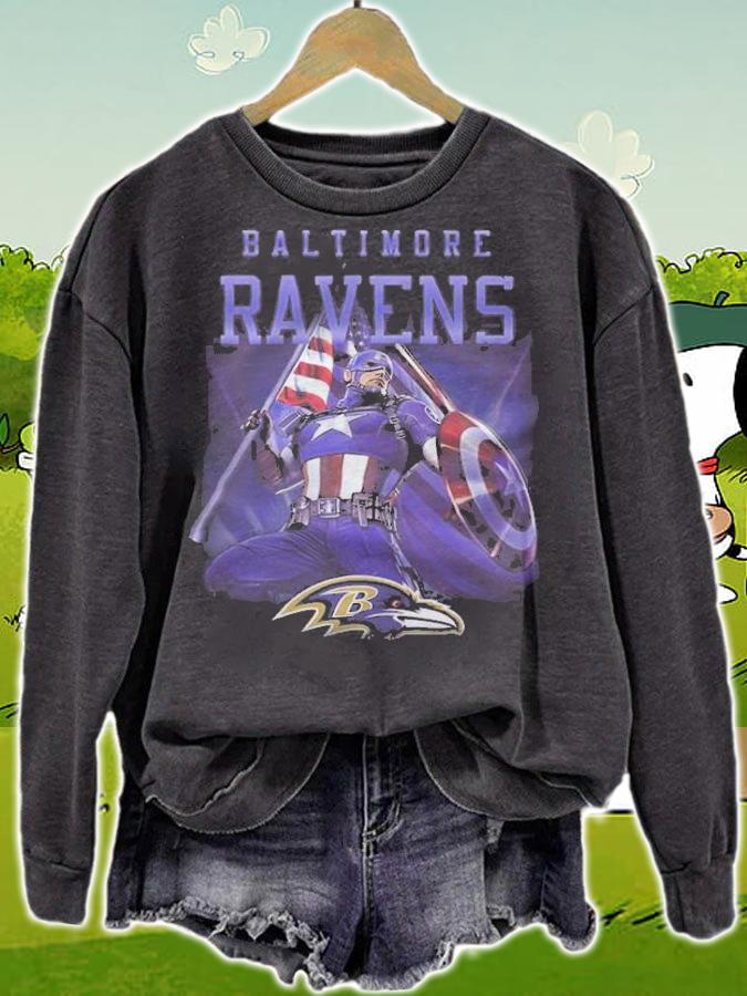 Baltimore Ravens Chris Evans Captain America T-shirt t-shirt sweatshirt