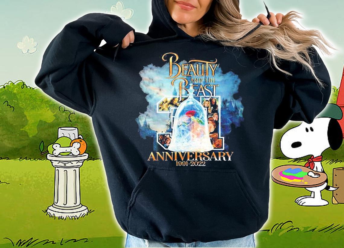 Beauty And The Beast 31 Anniversary 1991 2022 T-Shirt t-shirt hoodie