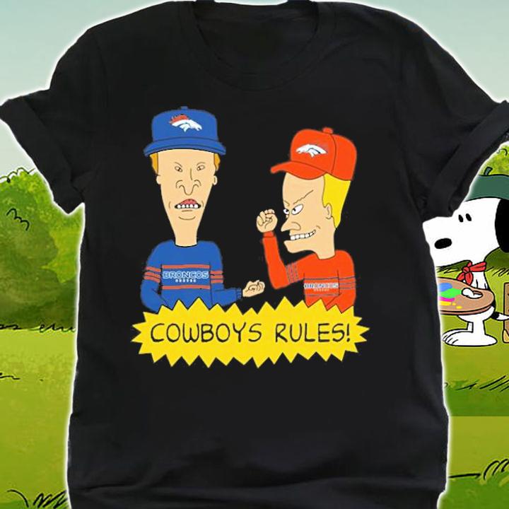 Beavis and Butt-Head Denver Broncos Rules NFL T-Shirt t-shirt shirt
