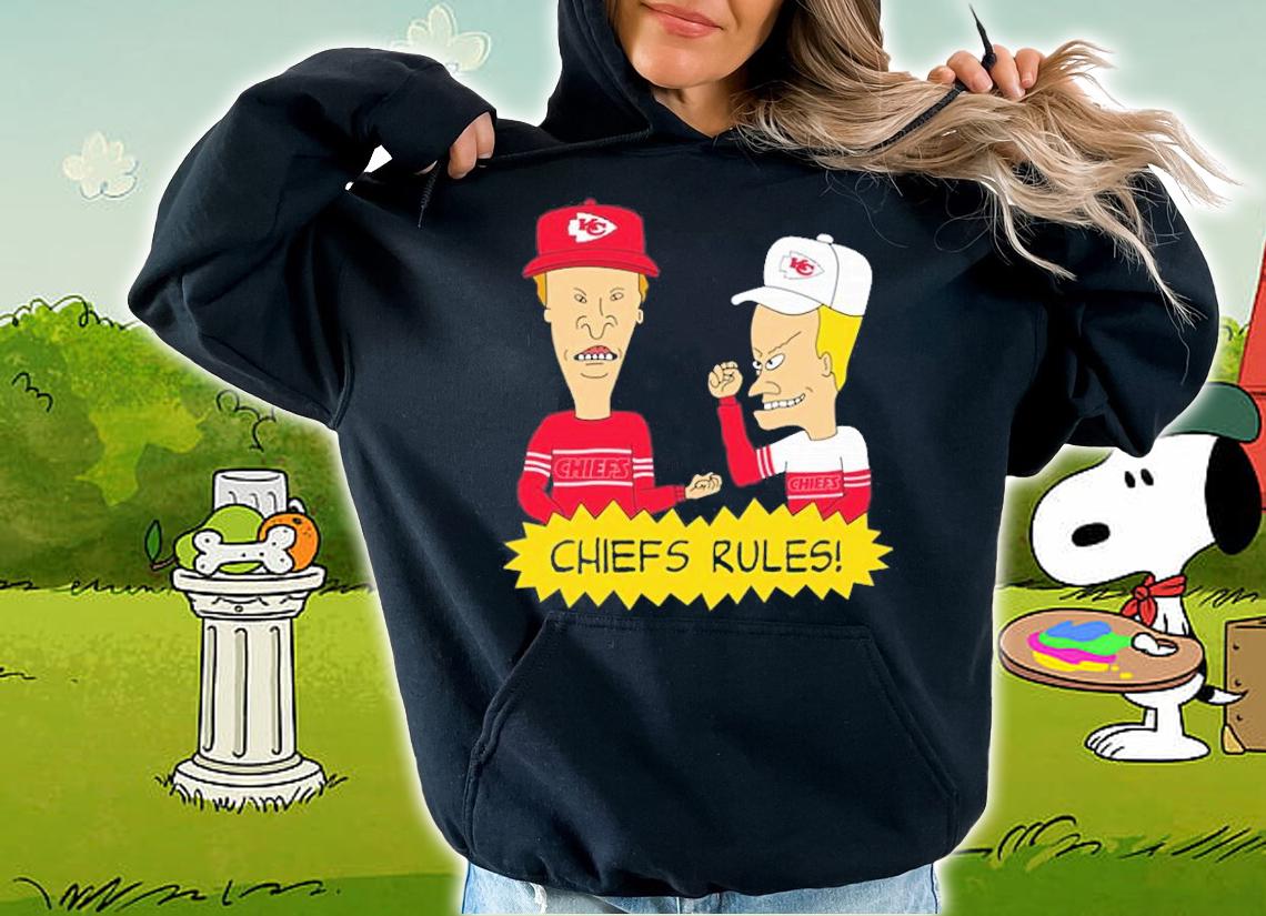 Beavis and Butt-Head Kansas City Chiefs Rules NFL T-Shirt t-shirt hoodie