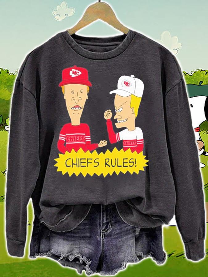 Beavis and Butt-Head Kansas City Chiefs Rules NFL T-Shirt t-shirt sweatshirt