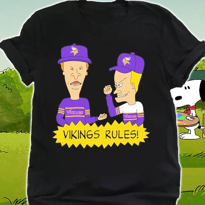 Beavis and Butt-Head Minnesota Vikings Rules NFL T-Shirt t-shirt shirt