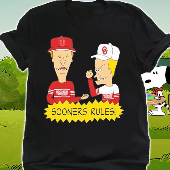 Beavis and Butt-Head Oklahoma Sooners Rules NCAA T-Shirt t-shirt shirt