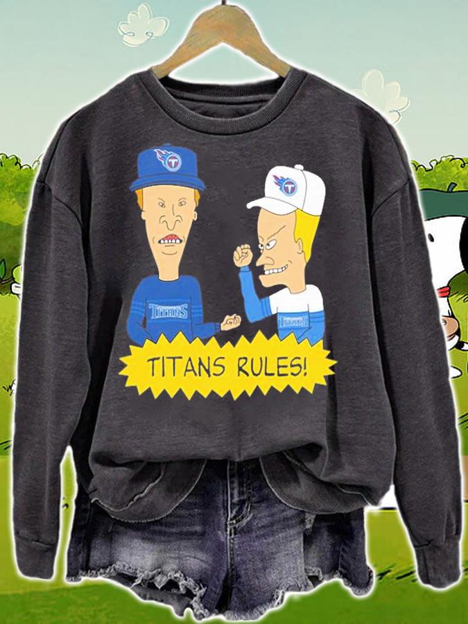 Beavis and Butt-Head Tennessee Titans Rules NFL t-Shirt t-shirt sweatshirt