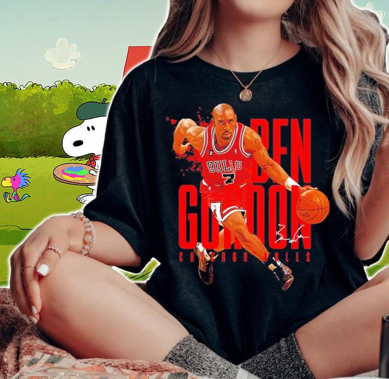 Ben Gordon Chicago Bulls Basketball Shirt t-shirt woman shirt