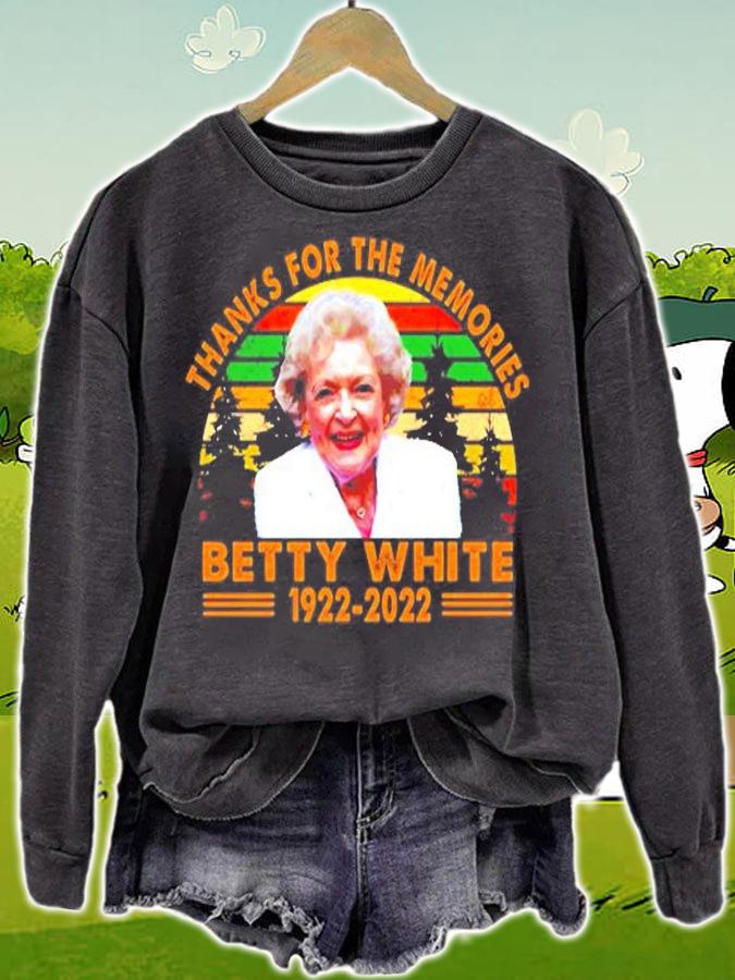 Betty White 1922 2022 Thanks For The Memories T-Shirt t-shirt sweatshirt