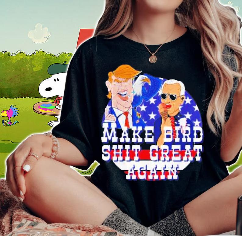 Biden Bird Poop Trump Eagle Bird Make Bird Shit Great Again Shirt t-shirt woman shirt