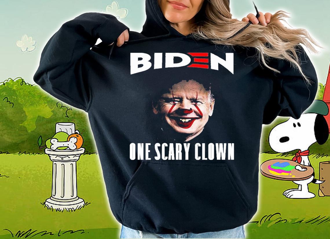 BIDEN ONE SCARY CLOWN Dark t-shirt hoodie