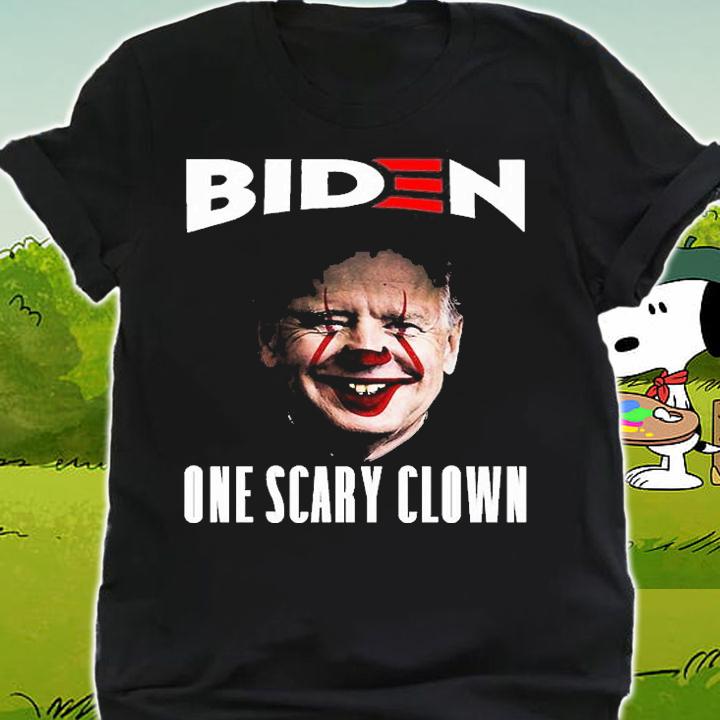 BIDEN ONE SCARY CLOWN Dark t-shirt shirt