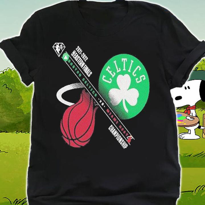 Boston Celtics vs. Miami Heat 2022 NBA Playoffs Eastern Conference Finals Matchup Dual Purpose T-Shirt t-shirt shirt