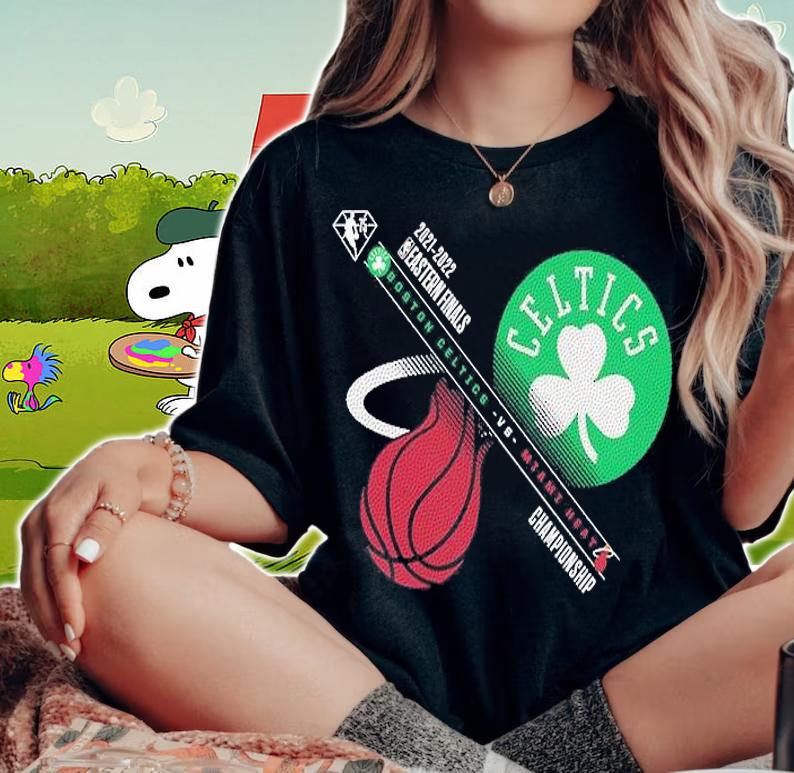 Boston Celtics vs. Miami Heat 2022 NBA Playoffs Eastern Conference Finals Matchup Dual Purpose T-Shirt t-shirt woman shirt