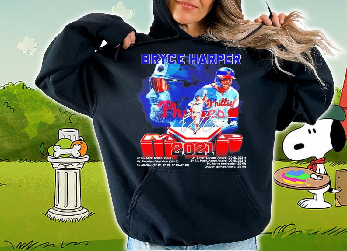 Bryce Harper MVP 2021 Signatures Shirt t-shirt hoodie