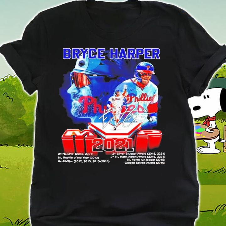 Bryce Harper MVP 2021 Signatures Shirt t-shirt shirt