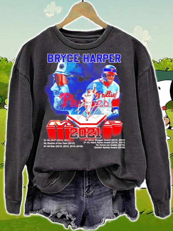 Bryce Harper MVP 2021 Signatures Shirt t-shirt sweatshirt