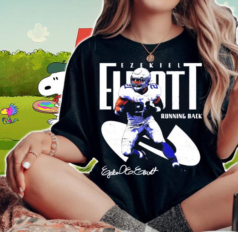 Ezekiel Elliott Dallas Football Running Back signature shirt t-shirt woman shirt