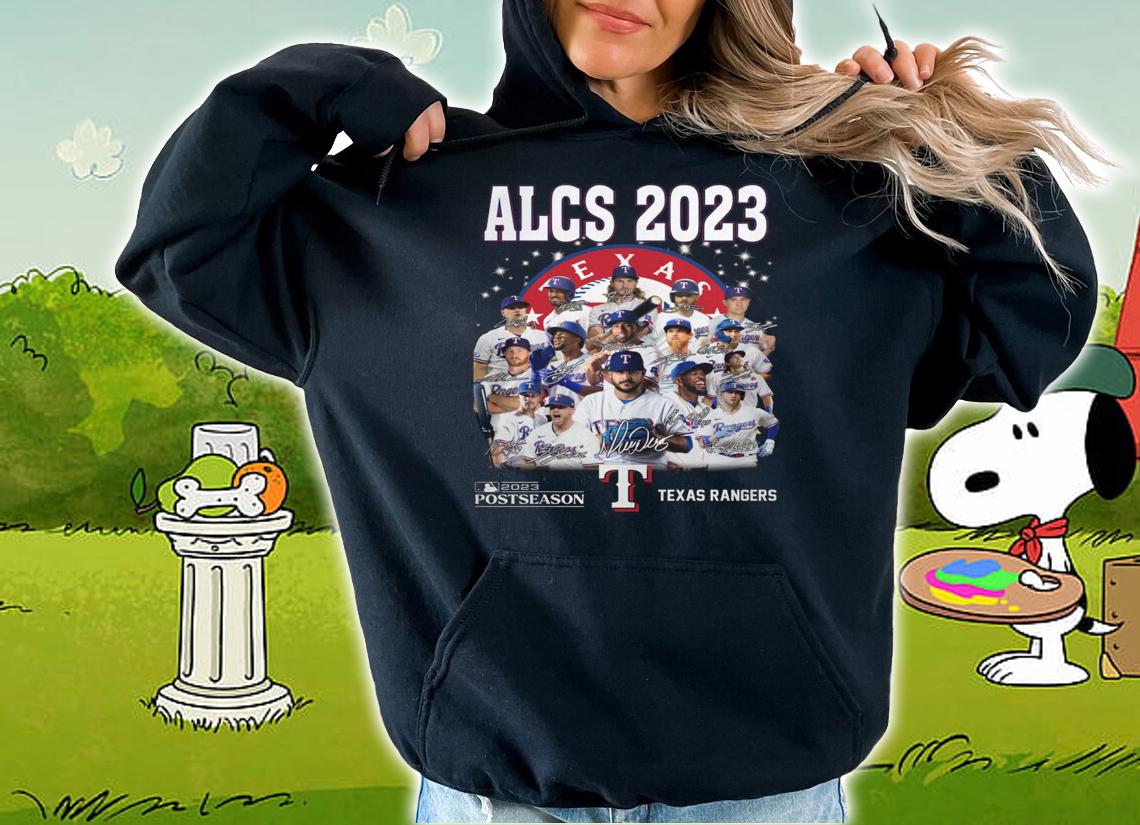 ALCS 2023 Postseason Texas Rangers Signatures t-shirt hoodie