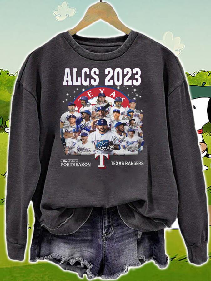 ALCS 2023 Postseason Texas Rangers Signatures t-shirt sweatshirt