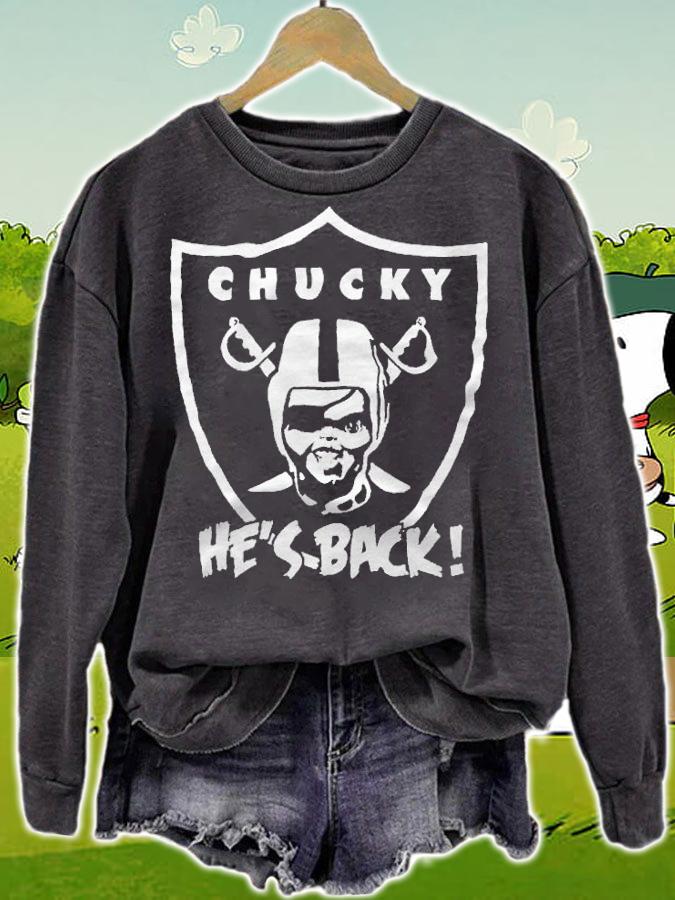 Chucky He's back T-shirt t-shirt sweatshirt