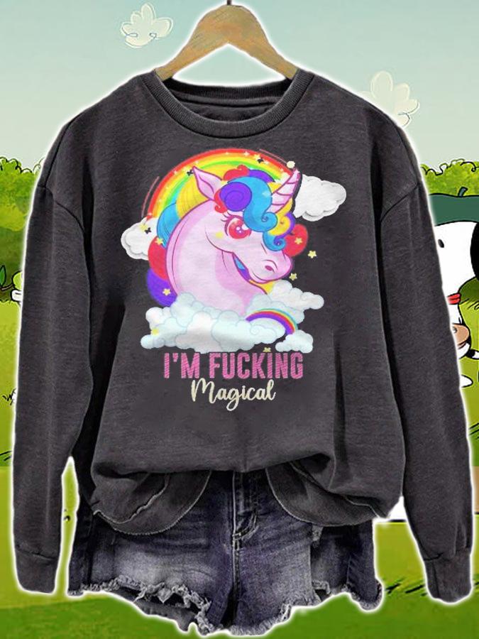 Im Fucking Magical Funny Unicorn Adult Humor Rainbow shirt t-shirt sweatshirt