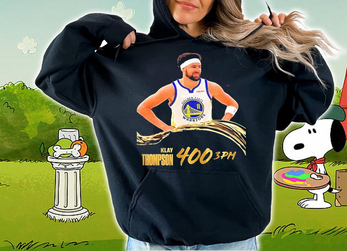Klay Thompson 400 Three Pointers Golden State Warriors Gold Blooded T-Shirt t-shirt hoodie