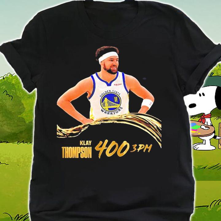 Klay Thompson 400 Three Pointers Golden State Warriors Gold Blooded T-Shirt t-shirt shirt