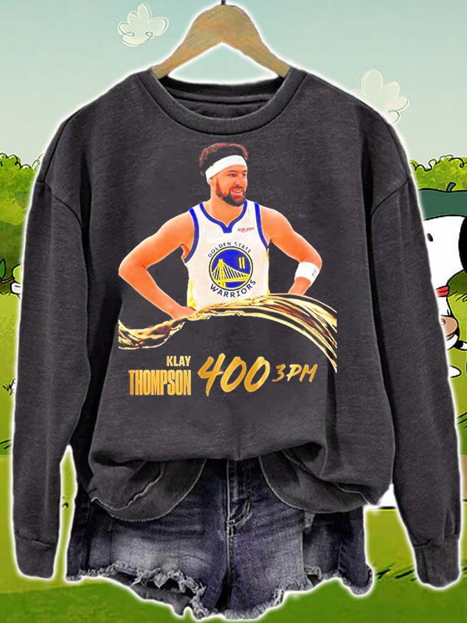 Klay Thompson 400 Three Pointers Golden State Warriors Gold Blooded T-Shirt t-shirt sweatshirt