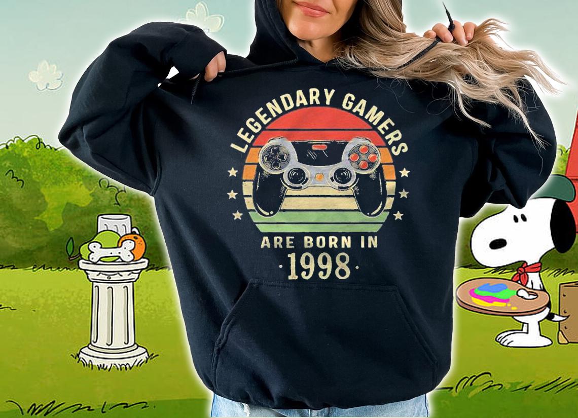 Legendary Gamers Are Born In 1998 Gaming Gifts 23Rd Birthday Shirt t-shirt hoodie