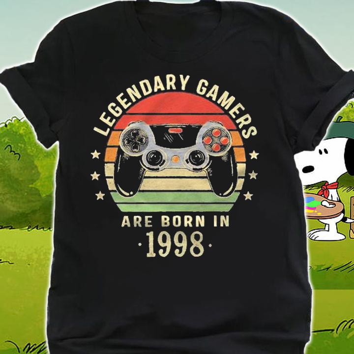 Legendary Gamers Are Born In 1998 Gaming Gifts 23Rd Birthday Shirt t-shirt shirt