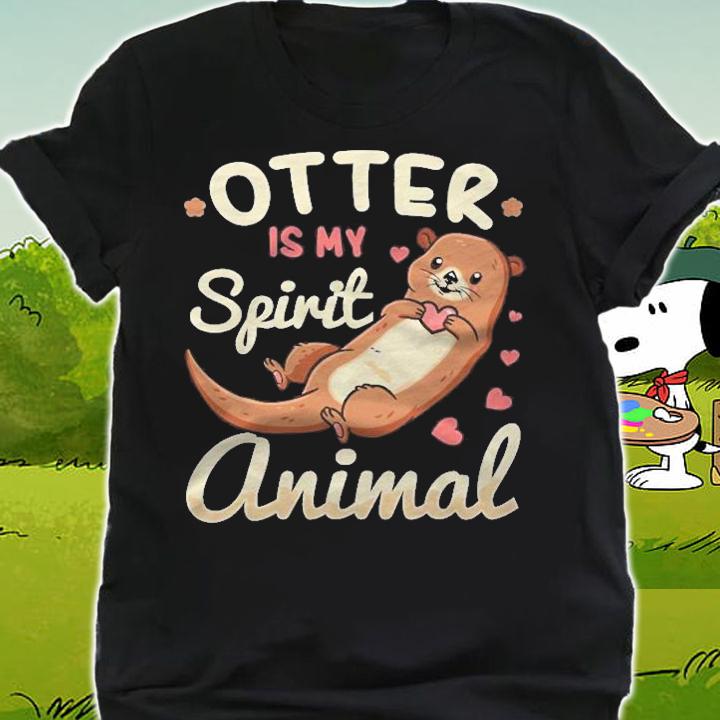Otter Spirit Animal River Otters T-shirt t-shirt shirt