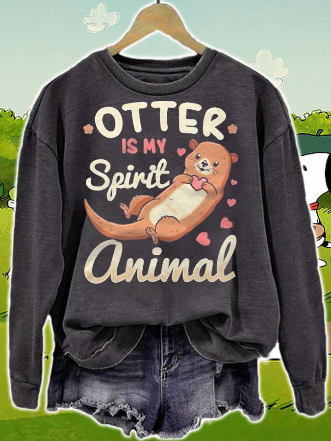 Otter Spirit Animal River Otters T-shirt t-shirt sweatshirt