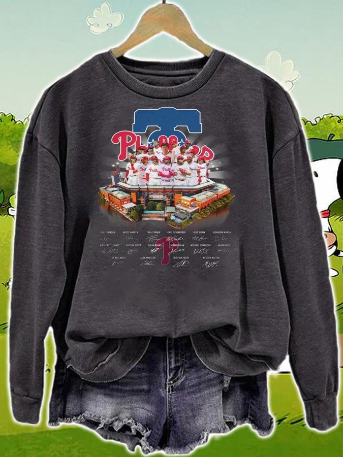 Philadelphia Phillies Team Players Signatures t-shirt sweatshirt