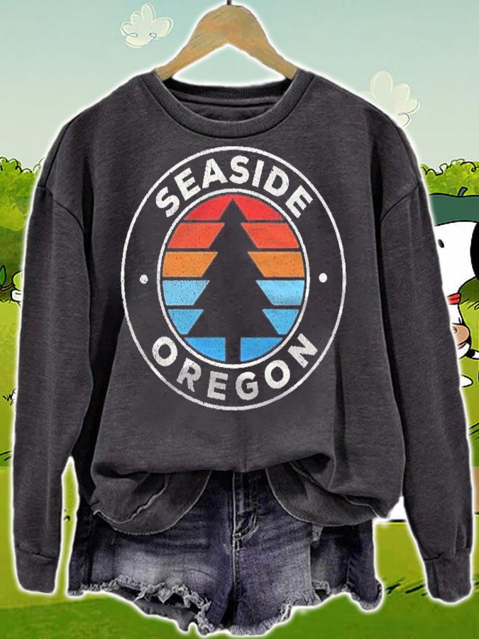 Seaside Oregon Or Vintage Graphic Retro 70S Shirt t-shirt sweatshirt