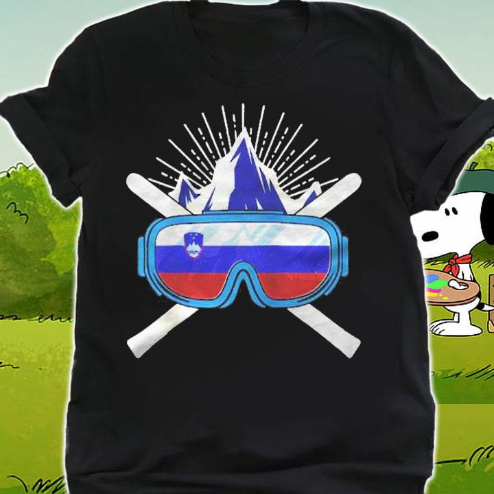 Slovenia Ski Skiing Slovene Flag Gift Raglan Baseball Shirt t-shirt shirt