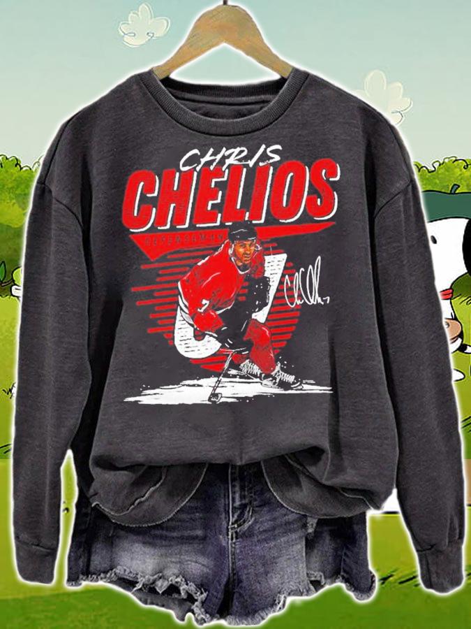 Chris Chelios Chicago Comet Hockey Signatures Shirt t-shirt sweatshirt