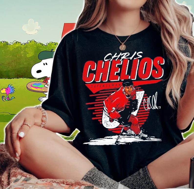 Chris Chelios Chicago Comet Hockey Signatures Shirt t-shirt woman shirt
