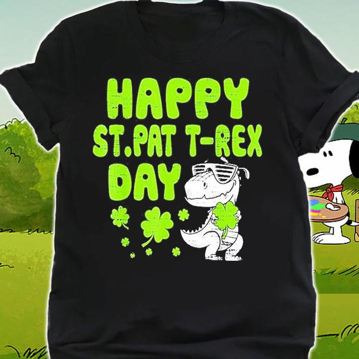 Happy St Pat T-Rex Day Dino T-Shirt t-shirt shirt