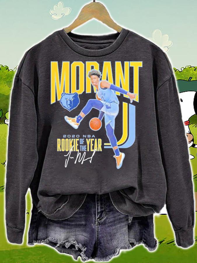 Ja Morant Memphis Grizzlies Basketball 2020 NBA Rookie Of The Year Shirt t-shirt sweatshirt