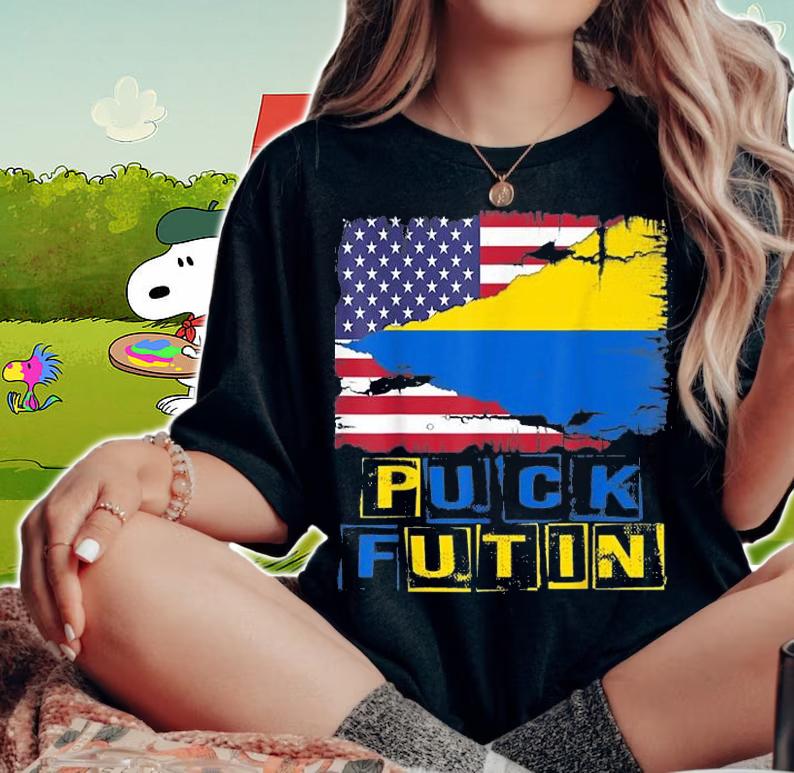 Puck Futin Meme I Stand With Ukraine Ukrainian T-Shirt t-shirt woman shirt