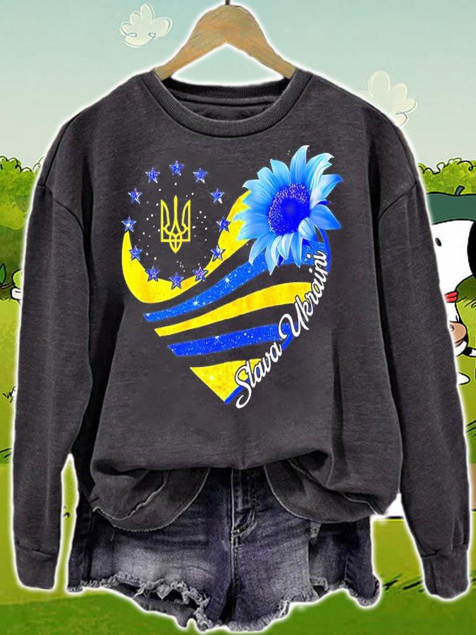 Sunflower Slava Ukraini Ukrainian Flag I Stand With Ukraine Love Ukraine T-Shirt t-shirt sweatshirt