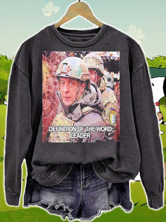 Definition Of The Word Leader I Stand With Ukraina T-Shirt t-shirt sweatshirt