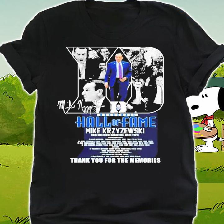 Hall Of Fame Mike Krzyzewski signature shirt t-shirt shirt