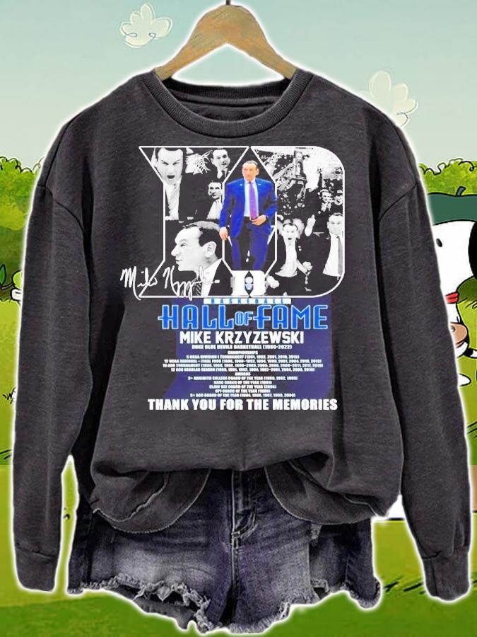 Hall Of Fame Mike Krzyzewski signature shirt t-shirt sweatshirt
