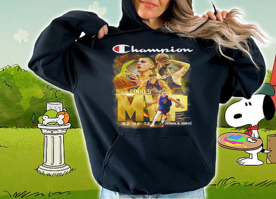 Champion Nikola Jokic Denver Nuggets Signature t-shirt hoodie