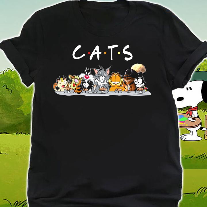 Garfield And Friends Cats 90s Meowth Tigger Sylvester Tom Felix t-shirt shirt