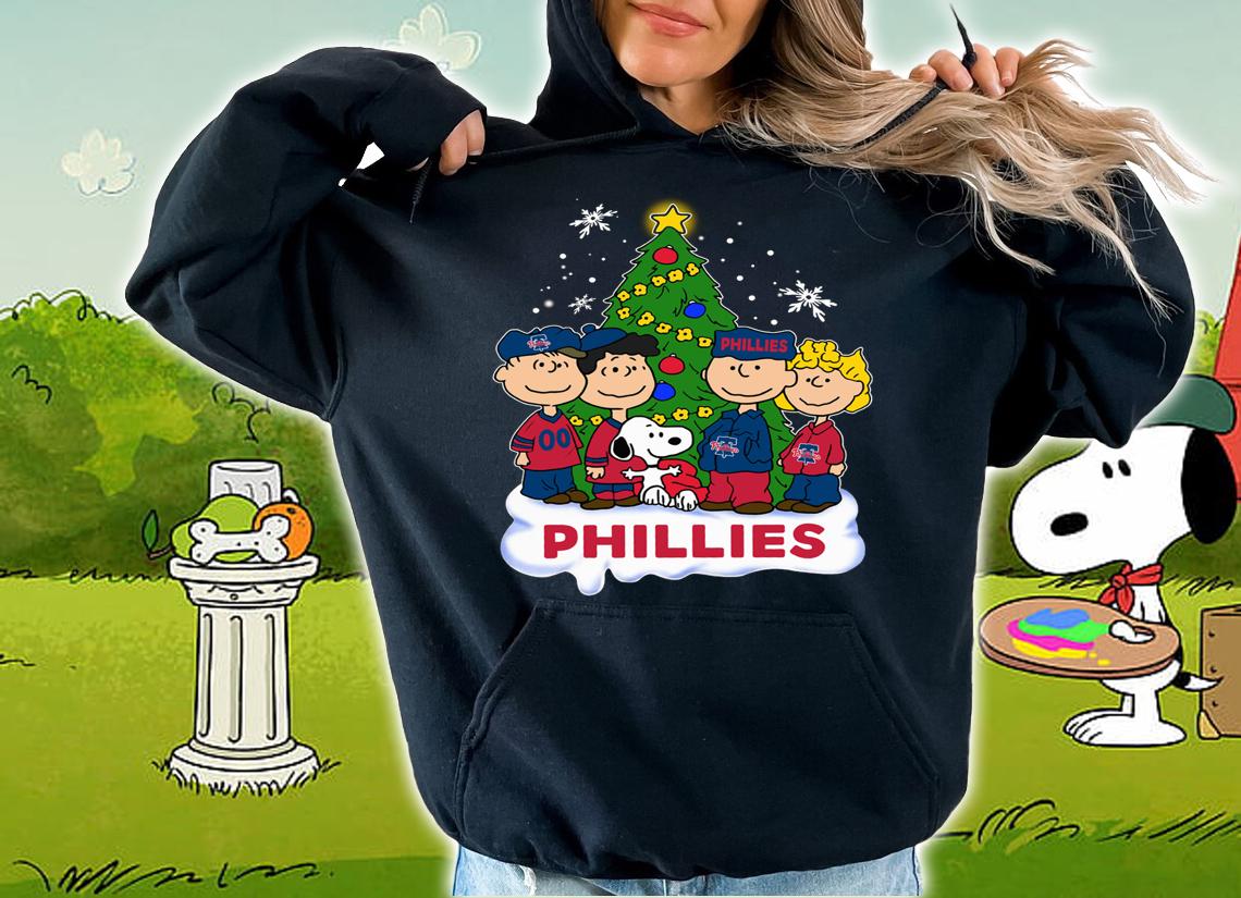 Phillies Peanuts Snoopy Christmas Tree Philadelphia Phillies t-shirt hoodie