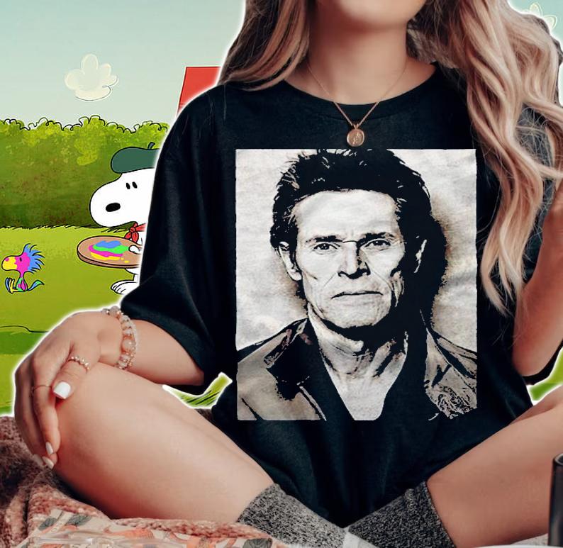 Willem Dafoe portrait T-shirt t-shirt woman shirt