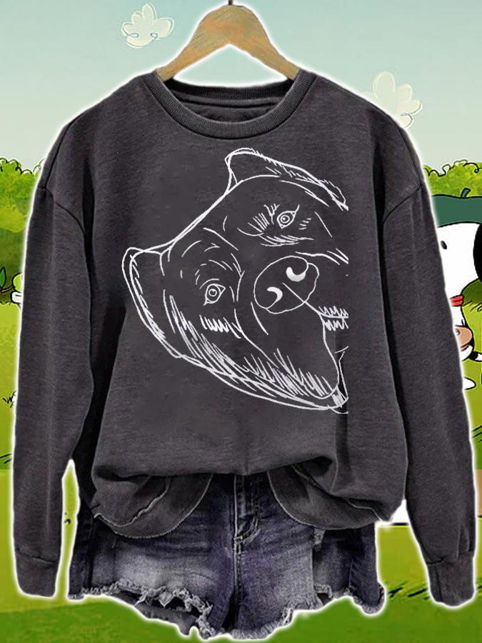 Funny Dog Perro De Presa Canario Pullover Shirt t-shirt sweatshirt